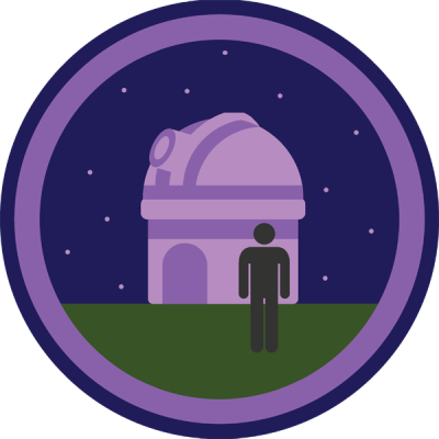 Lifescouts: Observatory Badge
If you have this badge, reblog it and share your story! Look through the notes to read other people&#8217;s stories.
Click here to buy this badge physically (ships worldwide).
Lifescouts is a badge-collecting community of people who share real-world experiences online.