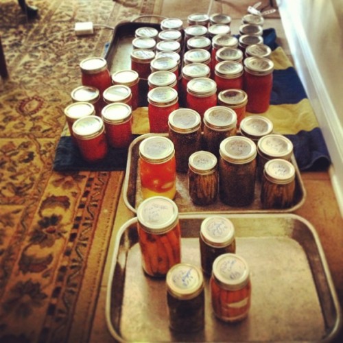 All in a days work :-) #canning with @crusso59  (at Martinsville)