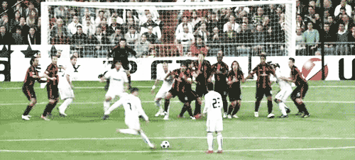 Real Madrid Cristiano Ronaldo Free Kick GIF