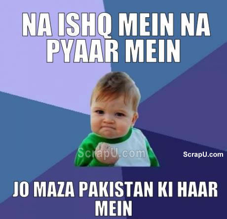 Jo maza Pakistan ki haar me hai - Cricket Team-India pictures