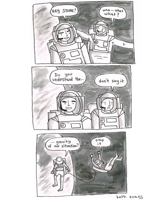 Gravity comic by Beth Evans