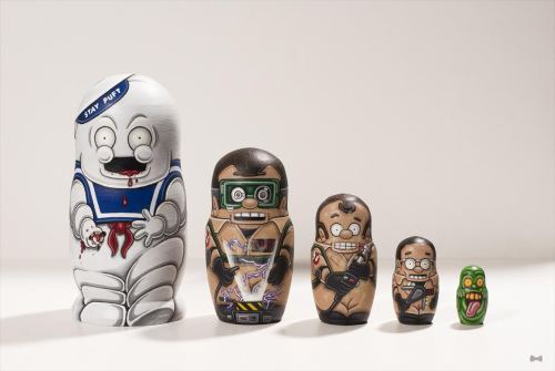 Ghostbusters Nesting Dolls by William Butler
