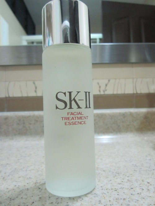 SK-II Facial Treatment EssenceI&#8217;ve started using this essence that I bought more than six months ago. It was reserved for an emergency situation. Ever since I came back home to this humid environment, my skin has been more temperamental. It has become more sensitive - more breakouts and adverse reactions to products. I&#8217;m hoping this miracle product will help balance out my skin. 
Containing more than 90% Pitera™, this much loved miracle water is a must-have for healthy, radiant skin. It helps maintain the skin&#8217;s natural renewal cycle to its optimum condition to allow skin nourishment. It also works to balance the skin&#8217;s pH and sebum secretion, so oily and dry areas are properly moisturised.
BenefitsTexture Refinement, Firmness Power, Wrinkle Resilience, Radiance Enhancement, Spots Control
~AG~