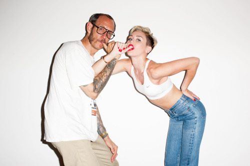 Me and Miley Cyrus at my studio #2