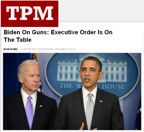 TPM - 'Biden On Guns - Executive Order Is On The Table'