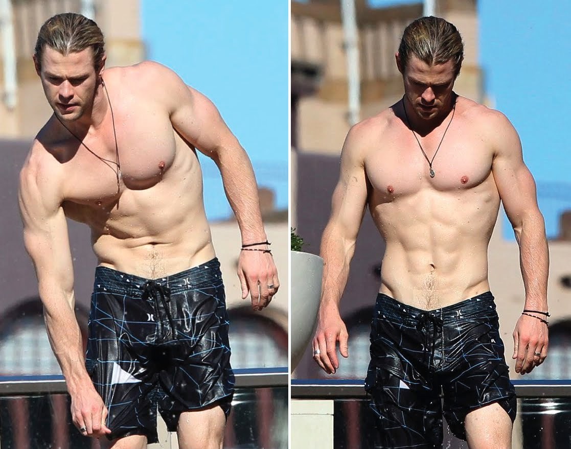 Chris Hemsworth’s sexy shirtless body