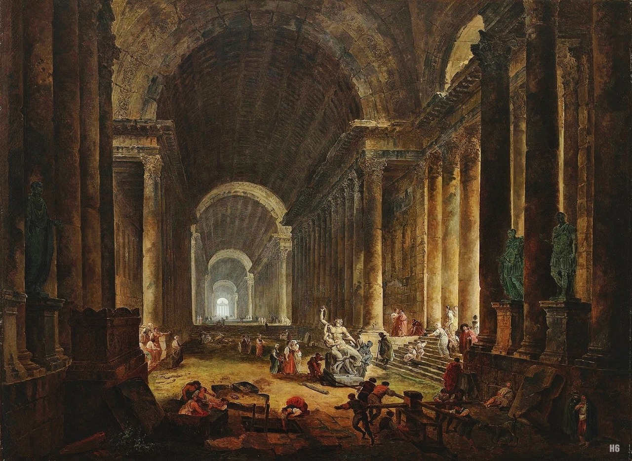The Finding of the Laocoon. 1773. Hubert Robert. French. 1733-1808. oil/canvas.
http://hadrian6.tumblr.com