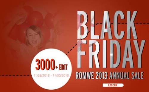 romwe black friday sale up to 75 off over 3000
