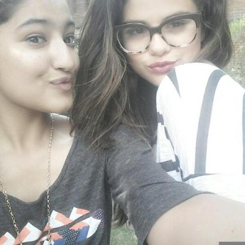 May 23: Selena with@ayushrii14inKathmandu, Nepal