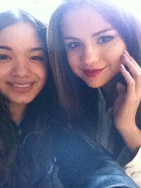 Selena with a fan!
