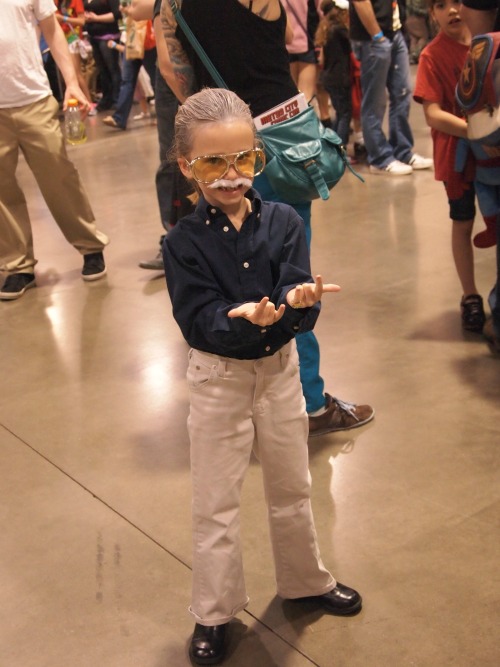 Little girl dressed as Stan Lee at Motor City Comic con!!!
