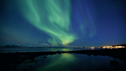 aurora borealis northern lights gif | WiffleGif