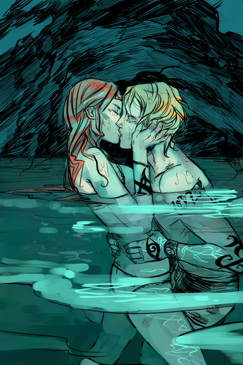 I was feeling bad about being unforthcoming with spoilers, so have some Clace feels from Cassandra Jean’s postcard set for City of Heavenly Fire! (Yes, these are all scenes that happen.)