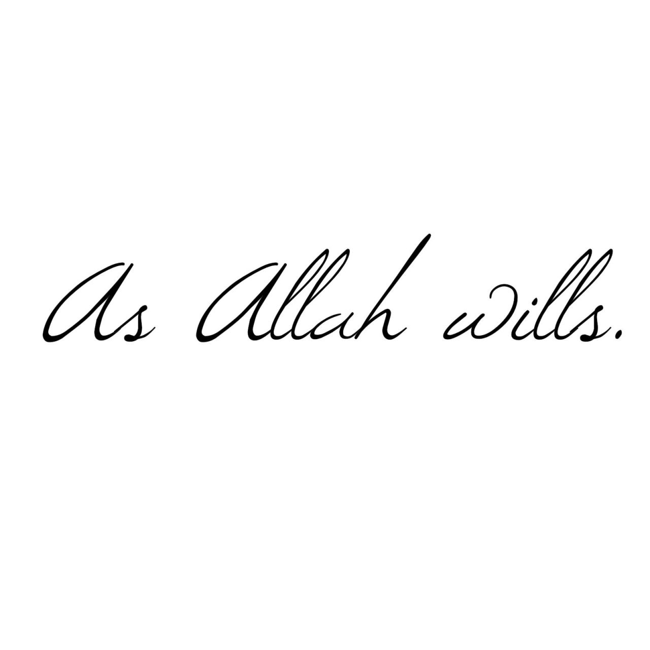 As Allah wills :’(