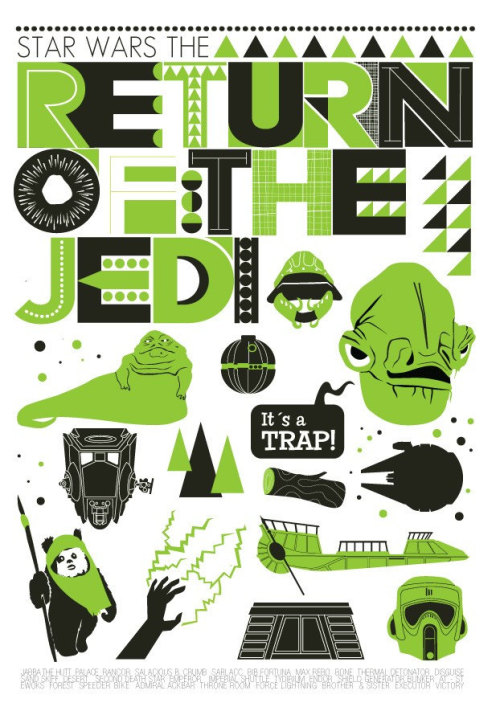 Star Wars Trilogy Poster Set by Jan Skácelík