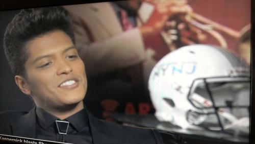 SuiteMagazine: Bruno Mars on NFL network. &#8220;its cool that the NFL is giving the new kid a shot at the #SuperBowl #SuperBowlXLVIII