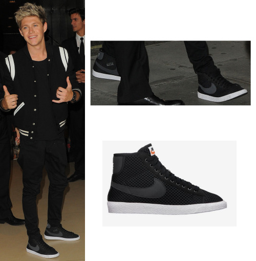 Niall Horan wore these mesh Nike Blazers at the &#8216;This is Us&#8217; premiere in Leicester Square, London (August 20th 2013)
Nike Store - £50.99 