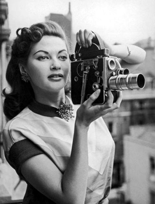 








Yvonne De Carlo on the other side of the camera while on vacation. — via William Forsche.








