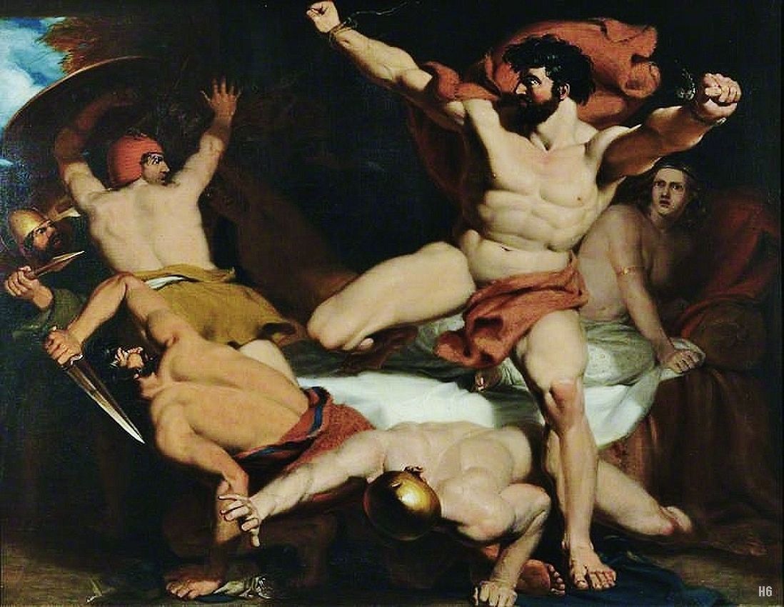 Samson Betrayed. 1862. Frederick Richard Pickersgill. British 1820-1900. oil/canvas.
http://hadrian6.tumblr.com