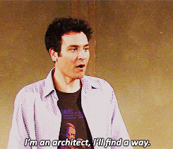 Image result for ted mosby architect funny gif