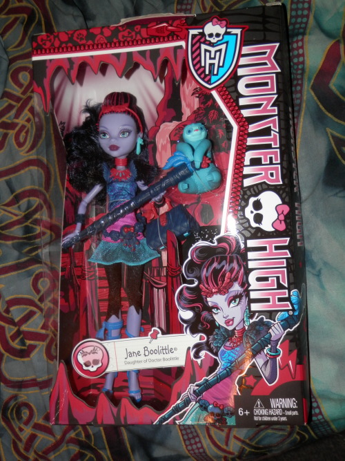 wickedlittlecreations:

I found Jane Boolittle in her box at TRU today!
