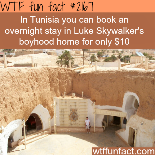 Tunisia&#8217;s Luke Skywalker&#8217;s boyhood home - WTF fun facts