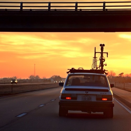 ... meant to post. #roadtrip #sunset #nebraska #bmw #e28 #535i March 2013