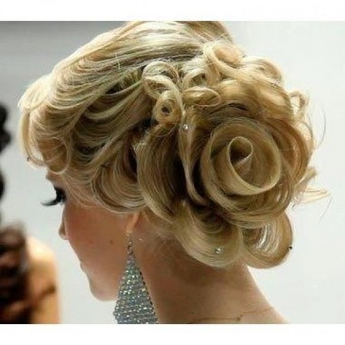 Wedding Rose Side Updo Hairstyle ♥ The Best Wedding Hairstyles ...