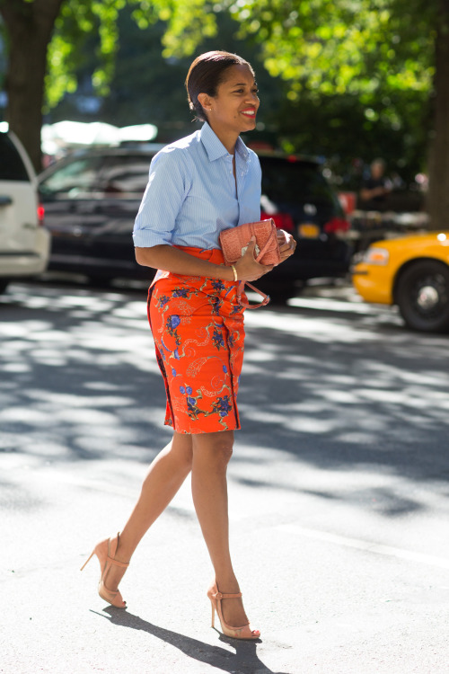 Tamu McPherson outside Michael Bastian SS14, NYFW
theinsidesource:

Street Style seen near Lincoln Center, New York Fashion Week
(Photo by Melodie Jeng for TIS)
