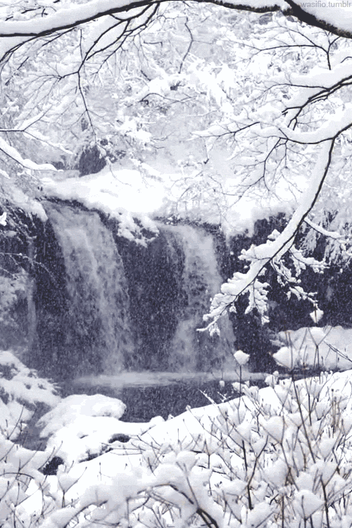 snow gifs beautiful nature waterfall Snow Gifs
