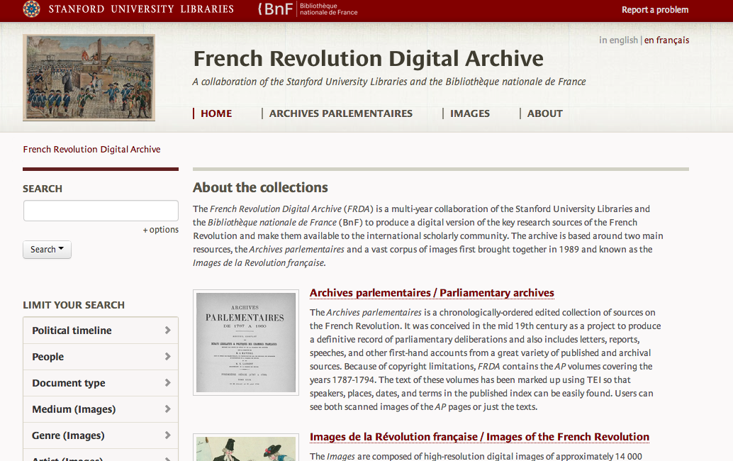 beatonna:

Sent along by a reader, this French Revolution Digital Archive by Stanford University Libraries is impressive and well organized.  We are so spoiled these days, I don’t even know what I would have done with myself if I had access to this kind of thing growing up.  Sure beats the stack of encyclopedias from 1993 in the school library.  
