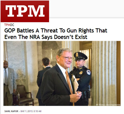 TPM - 'GOP Battles A Threat To Gun Rights That Even The NRA Says Doesn't Exist'