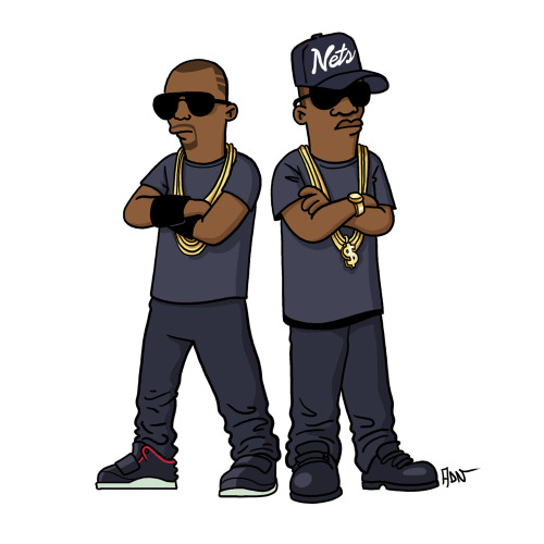 Jay-Z &amp; Kanye West “Watch The Throne” / Simpsonized by ADN
