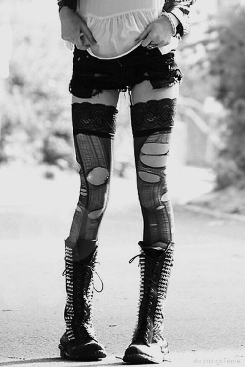 rock Boots rock n roll thigh highs rock style xbxf 