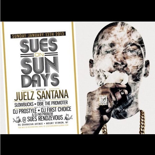 Jan 13 #suesonsundays presents m@thejuelzsantana  hosting. Mysic by @djprostyle @djfirstchoice & @djnoproblem. Brought to you each and every week by the #startingfive hosted by @obiethepromoter s/o @sonnydashowoff @reterik @sleepisharlem @sugsway. Specials guests!! Stay tuned!  (at Sue’s Rendezvous)