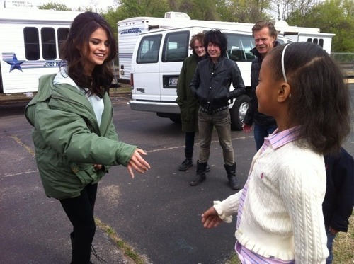 Selena Gomez on the set of ‘Rudderless’.