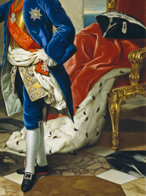 jaded-mandarin:

Anton Raphael Mengs. Detail from Ferdinand IV, King of Naples, 1760.
