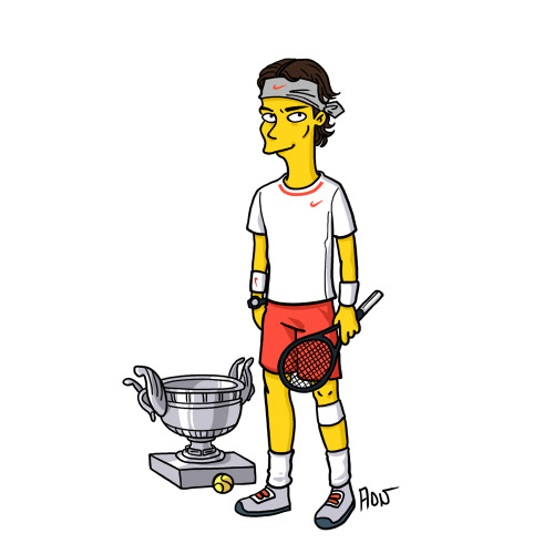 Rafael Nadal / Simpsonized by ADN