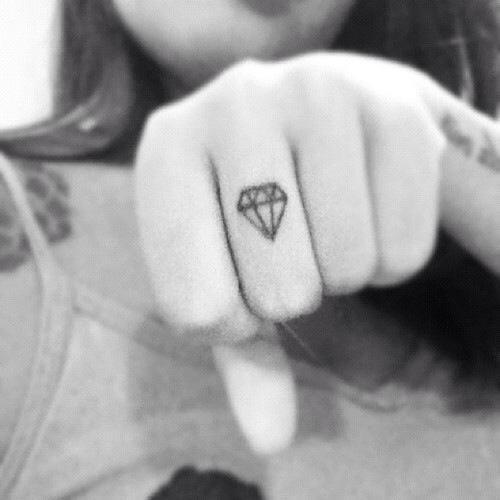 finger tattoo tattoo finger diamond like a diamond shine bright 