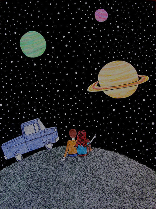 Featured image of post Couple Stargazing Drawing