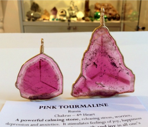 Pink Tourmaline Handmade Pendants London