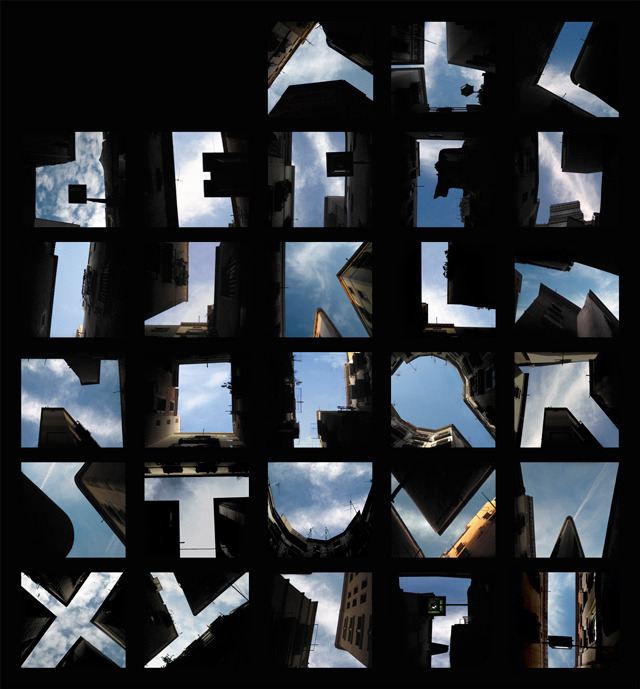(via Type the Sky, Photographic Alphabet Made of Building Silhouettes)