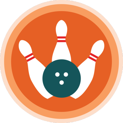 Lifescouts: Bowling Badge
If you have this badge, reblog it and share your story! Look through the notes to read other people&#8217;s stories.
Click here to buy this badge physically (ships worldwide).
Lifescouts is a badge-collecting community of people who share real-world experiences online.