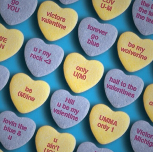 umichstories:<br /><br />Happy Valentine’s Day, Wolverines! Get your #VictorsValentine here!<br />