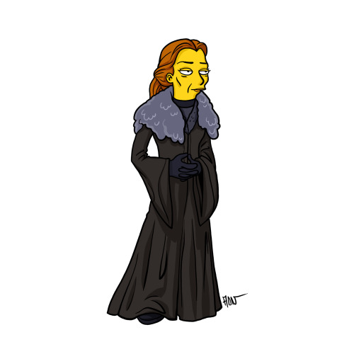 Catelyn Stark from &#8220;Game Of Thrones&#8221; / Simpsonized by ADN