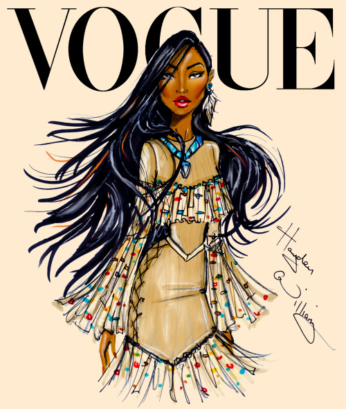 Disney Divas for Vogue by Hayden Williams: Pocahontas