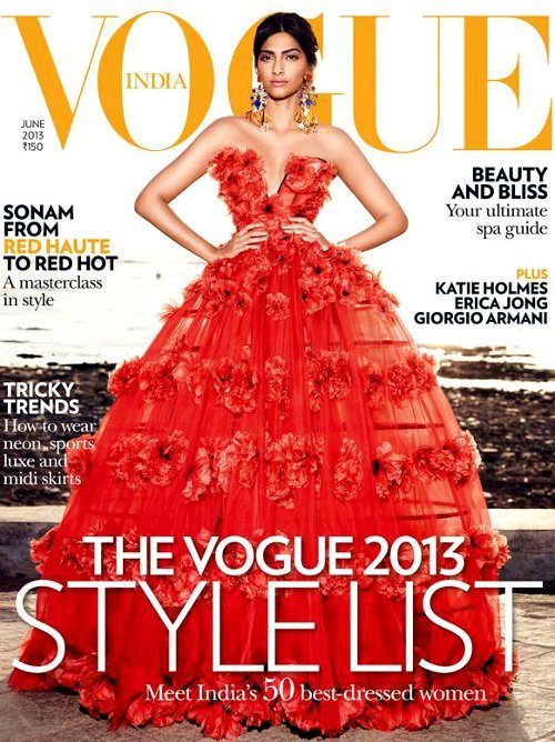 she-loves-fashion:</p><br />
<p>SHE LOVES FASHION:<br /><br />
Sonam Kapoor for Vogue India June 2013 <br /><br />
