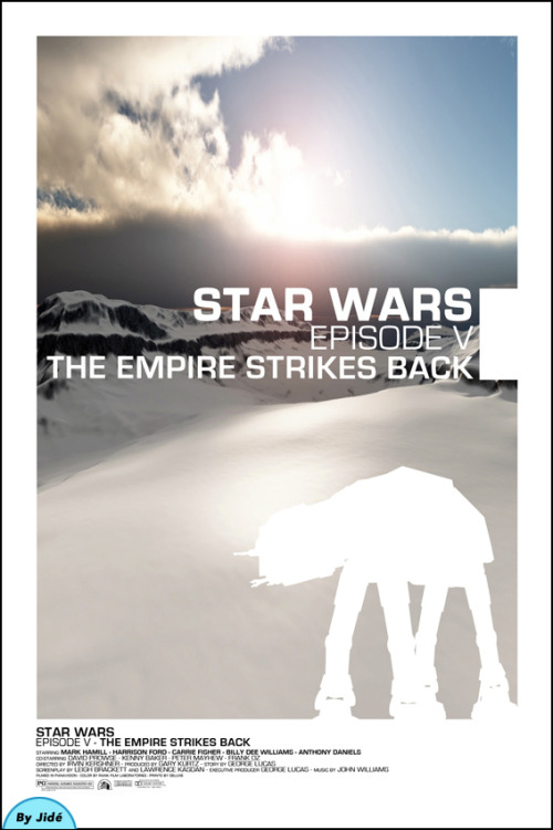 Star Wars: The Empire Strikes Back
Created by Jean-David Germann || Tumblr