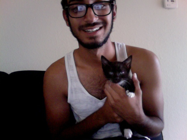 this is me and my cat, Swagger.