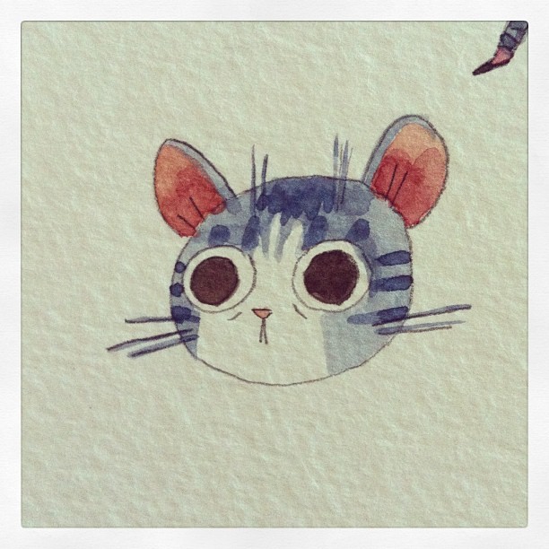 Water Cat #cats #watercolor  #painting #art #sketch